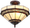 14792 Hampton Bay Mount Tiffany Stained Glass Shade Oil 0802513147926