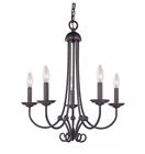 1505ch-10 Thomas Lighting Oil Rubbed Bronze Wide Chandelier 830335022541