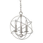 1513ch-20 Corner Stone Williamsport Light Chandelier In Brushed Nickel 748119075204