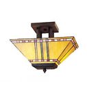31243 16 Meyda Light Corn Oblong Mount Prairie Ceiling Fixture Tiffany Flush "
