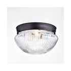 16304 Unbranded Flush Mount Light Bronze Fixture Vintage Industrial 764872816304