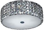 16653 Home Decorators Collection Chrome Flushmount With Glass Accents 0802513166538