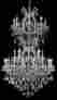 1682800d36scj J P Palace Maria Theresa 34 Light 56 H Crystal Chandelier Chrome Golden Teak