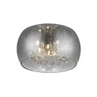 17160 Home Decorators Collection Chrome Glass Integrated Led Flushmount 802513171600