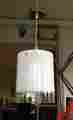 172981 Ambiente Sce 3 Dwr Suspension Lamps Opal White Chrome Made In France