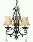 1773-301 Chandelier Mini Walnut Minka Castlewood Bellasera Lavery