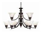 178606 . 32 Chandelier Glass Bell Tier Light - Id 9 2 Shades Alabaster