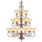8299-57 18 Livex Foyer Fixture Patina Venetian Light Chandelier Bistro Lighting
