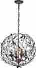 18134 4 Elk Lighting Circeo Collection Light Pendant Deep Rust