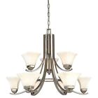 1818-84 " Chandelier Minka-lavery 9 Brushed 33 Nickle Item Agilis Light -