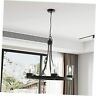 19025 Lights Wagon Wheel Chandelier Rustic Farmhouse Clear Glass Ceiling Light