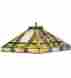 7056967 19028 Mission Meyda 17 Sq Tiffany Style Stained Glass Prairie Wheat 2-lt Pendant 705696190287