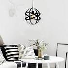 192551097575 Spherical Orb Shape Metal Globe Pendant Black Lamps