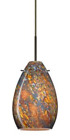 1bt-1713ce-sn Besa Lighting Pera Pendant With Ceylon Glass Satin 767893684877