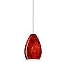 1xt-171341-sn Besa Lighting Pera Satin Nickel Halogen Mini Pendant 767893811167