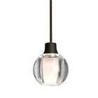 1xt-boca3cl-br 1xt-boca3 Besa Lighting Boca Mini Pendant With Glass Shade 767893227883