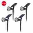 9744ivdmvk 2-in-1 Othway Upgraded Version 200 Lumen Led Solar Spotlight In-ground Lights 180 702756588855