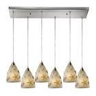 20000-6rc Elk Lighting Seashore Light Pendant In Satin Nickel 748119043296