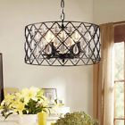 20100031 Tafari Black Chandelier Lamp 653341859891