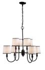 202219707 World Imports Brisbane Collection Euro Bronze Chandelier