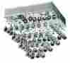 2023f16c 609613250972 Elegant Lighting Rc Galaxy 14-inch High 5-light Flush Mount Chrome Fin