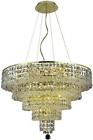 2037d26g-sa Euroluxhome Chandelier Pendant Maxime Contemporary Gold Black Swarovski 616524339818
