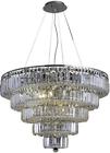 2037d30c-ss Euroluxhome Chandelier Pendant Maxime Contemporary Clear Crystal Chrome 616524339917