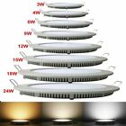 Ypcx20 20x Led Recessed Ceiling Panel Lights 6w 9w 12w 15w 18w 24w Down Light Fixtures