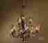 7929775 21005 Uttermost Tuscan Oil Rubbed Bronze Amber Glass Vetraio 9 Light 2 Tier Chandelier Fixture 792977210055