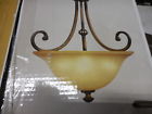 210651 Hampton Bay Cafe Patina Pendant Fixture Avorio Glass Bowl