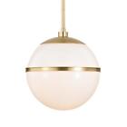 2112-ag Crystorama Lighting Pendants Aged Brass Glass And Steel 633779037597