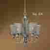 21259 Uttermost Rustic Primitive Shabby French Country Chic Wire Cage Chandelier 5 Light Fixture 792977212592