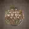 7929771 21269 Uttermost Ambre 8 Light Gold Sphere Chandelier 792977212691