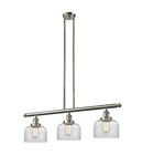213-pn-g74 Innovations Lighting Glass Bell Light Island Pendant By In Satin