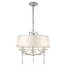 21343-018 Hampton Bay Halina Collection Chrome Drum Pendant 773546217415