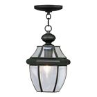 2152-04 Livex Lighting Monterey Black Mini Clear Glass Lantern 4603720