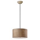 7929771 21933 Uttermost Dafina 3 Light Burlap Drum Pendant 792977219331