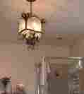 21hx12rd Curry Co Zara Pendant-small 4 Light Viejo Gold Silver-sells For 940
