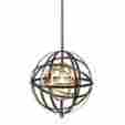 22038 Uttermost Modern Contemporary Oil Rubbed Bronze Gold Rondure Pendant Light Chandelier 23 D 792977220382
