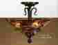 7929770 22269 Uttermost Tuscan Oil Rubbed Bronze Glass Vitalia Semi Flush Mount Pendant Light Fixture 792977222690