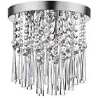 22431fm-15 Home Decorators Collection Chrome And Crystal Flushmount 092903904110
