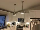 22bn201 Unbranded Industrial Pendant Lighting For Kitchen Excellent Condition Brushed Nickle