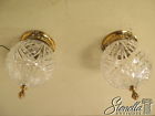 23129e 23128e Crystal Waterford Ceiling Pair Fixtures Mount Light