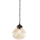 2428a Allen Roth Oil Rubbed Bronze Vintage Single Clear Glass Globe