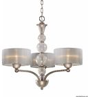 20008 25 Tall 3 " Chandelier 26 Silver Light - Diam Elk Antique Finish Alexis