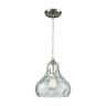 25100-1 Elk Lighting Belmont Satin Nickel Mini Pendant 748119129150