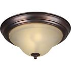 2530-02-32 Forte Lighting Series Antique Bronze Flush Mount 093185041562