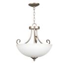 25333-sn-wg Craftmade Raleigh Satin Nickel Mount With White Frosted 647881159092