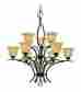 2709-170-gb Marquis Lighting Chandeliers With Beige Scavo Glass 884863040355