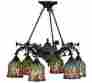 7056969 27382 Rosebud Meyda Lighting 29 W Stained Glass Red 6 2 Light Chandelier 705696273829